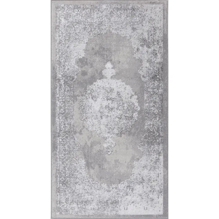 DEFNE Vintage Traditional Oriental Boho White/Grey Rug