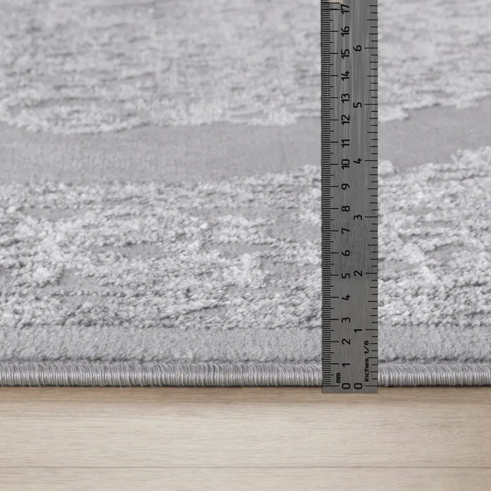 DEFNE Vintage Traditional Oriental Boho White/Grey Rug