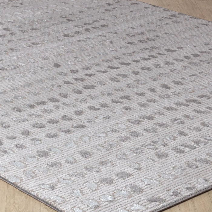 VALKIRIA Scandi Modern Beige/White Polka Dot Rug