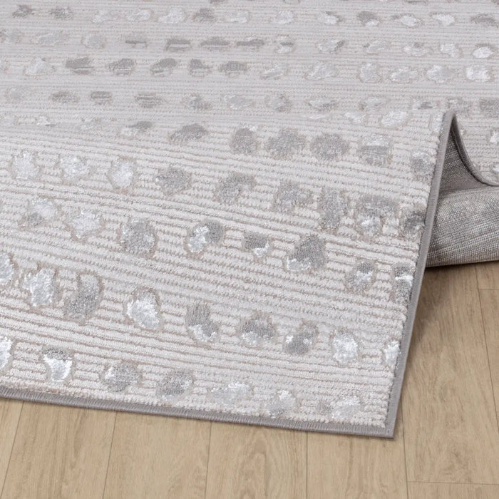 VALKIRIA Scandi Modern Beige/White Polka Dot Rug