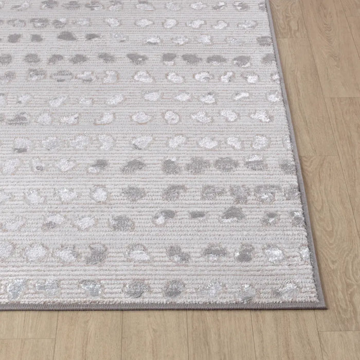 VALKIRIA Scandi Modern Beige/White Polka Dot Rug
