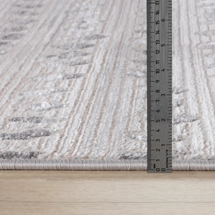 VALKIRIA Scandi Modern Beige/White Polka Dot Rug
