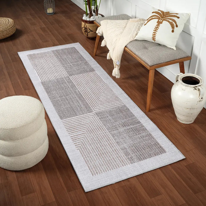 AITANA Scandi Modern Beige/White Rug