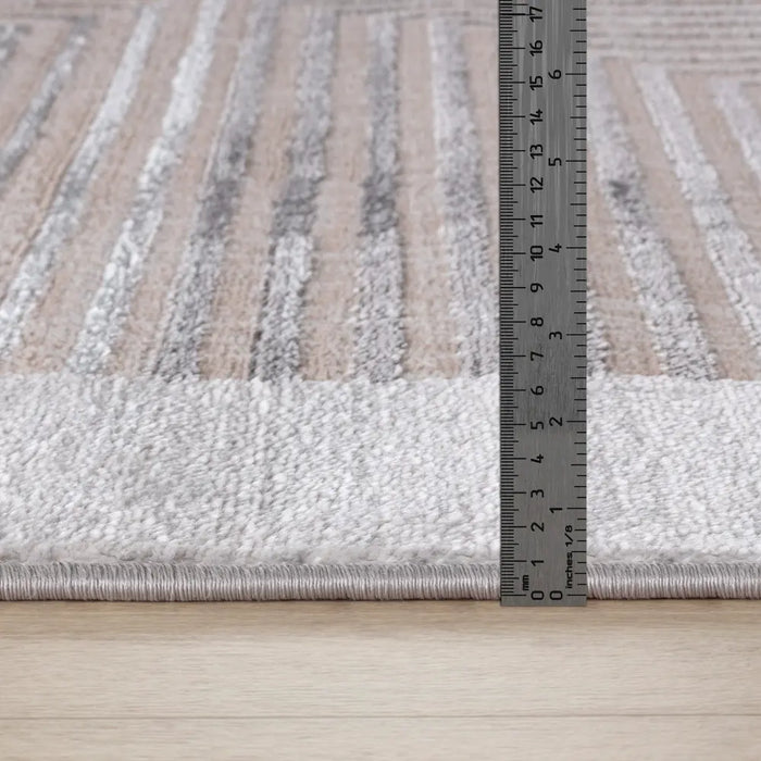 AITANA Scandi Modern Beige/White Rug