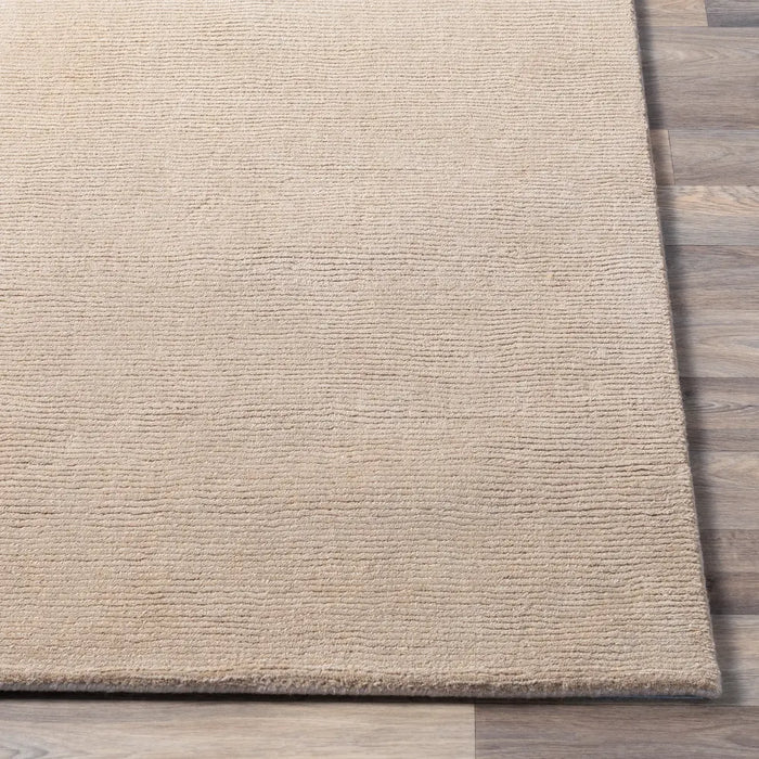 Mystique Hand Loomed Tan Wool Modern Living Dining Bedroom M335 Rug