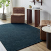 Mystique Hand Loomed Blue Wool Modern Living Dining Bedroom M340 Rug