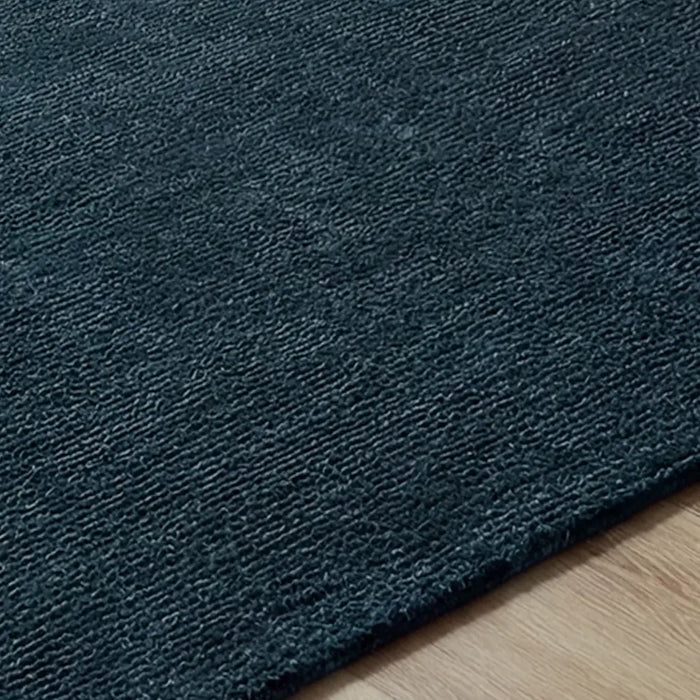 Mystique Hand Loomed Blue Wool Modern Living Dining Bedroom M340 Rug