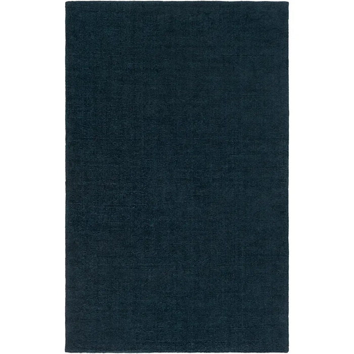 Mystique Hand Loomed Blue Wool Modern Living Dining Bedroom M340 Rug
