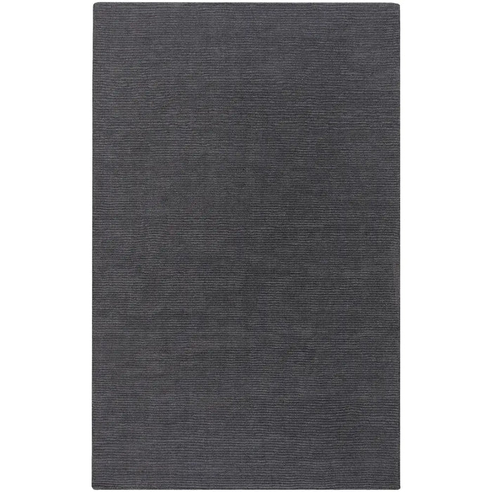 Mystique Hand Loomed Charcoal Wool Modern Living Dining Bedroom M341 Rug