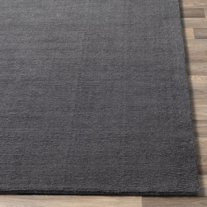 Mystique Hand Loomed Charcoal Wool Modern Living Dining Bedroom M341 Rug