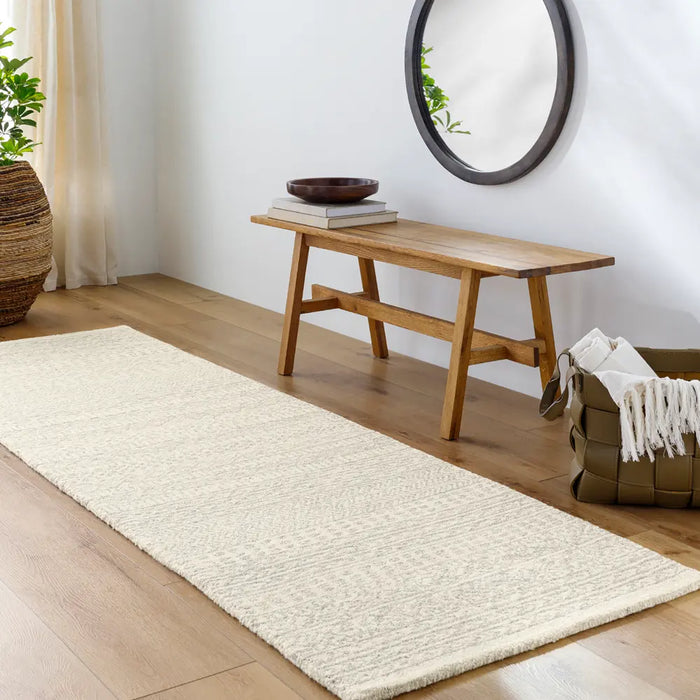 Vaniya Hand-Tufted Global Wool Grey Rug