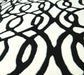 Asiatic wire matrix max35 white Black, Ivory Living Room Wool Rug.