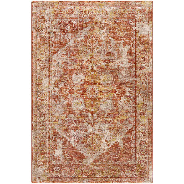Livabliss Maribel Vintage Traditional Oriental Boho Rust/Cream Rug