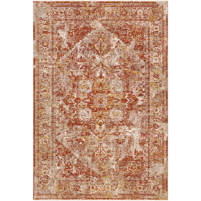 Livabliss Maribel Vintage Traditional Oriental Boho Rust/Cream Rug