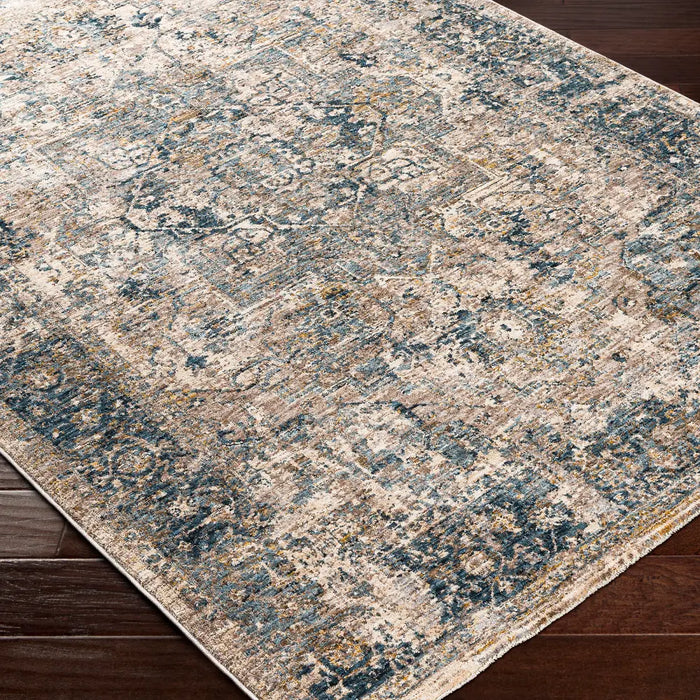 Livabliss Anabel Vintage Traditional Oriental Boho Beige/Blue Rug