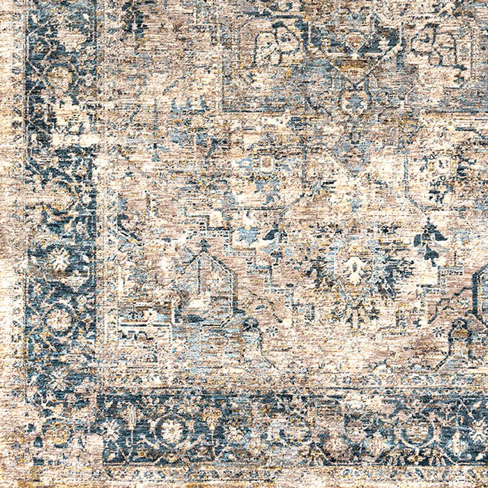 Livabliss Anabel Vintage Traditional Oriental Boho Beige/Blue Rug