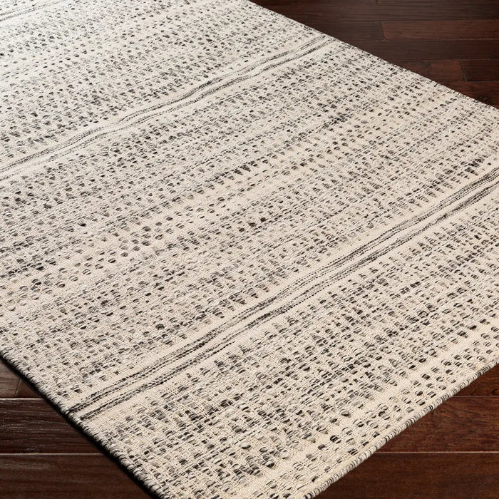Mardin Hand Woven Beige Grey Black Wool Global Living Dining Bedroom MDI2305 Rug