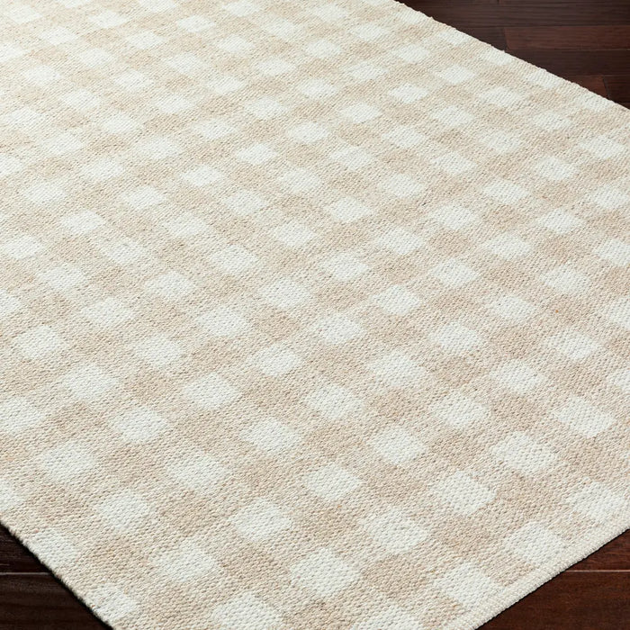 Mardin Hand Woven Tan Ivory Wool Cottage Living Dining Bedroom MDI2344 Rug