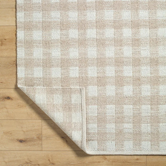 Mardin Hand Woven Tan Ivory Wool Cottage Living Dining Bedroom MDI2344 Rug