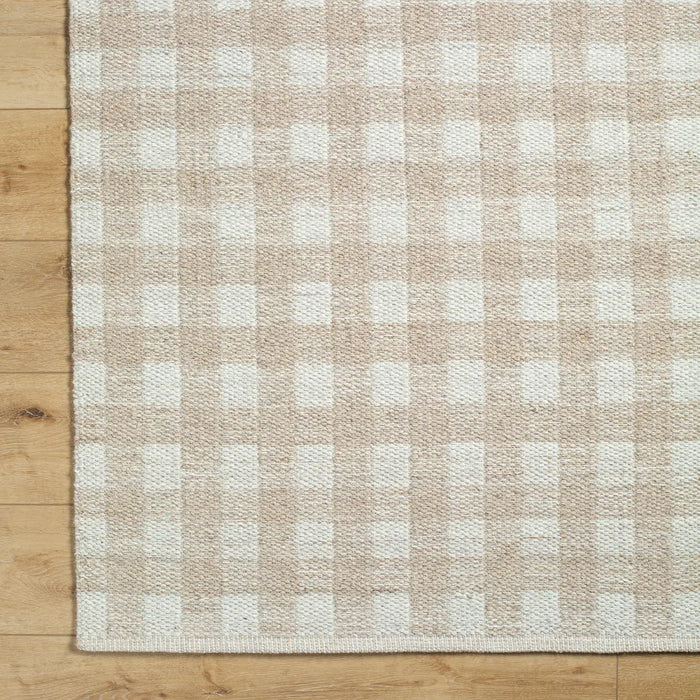 Mardin Hand Woven Tan Ivory Wool Cottage Living Dining Bedroom MDI2344 Rug