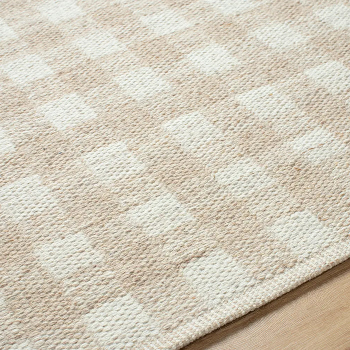 Mardin Hand Woven Tan Ivory Wool Cottage Living Dining Bedroom MDI2344 Rug
