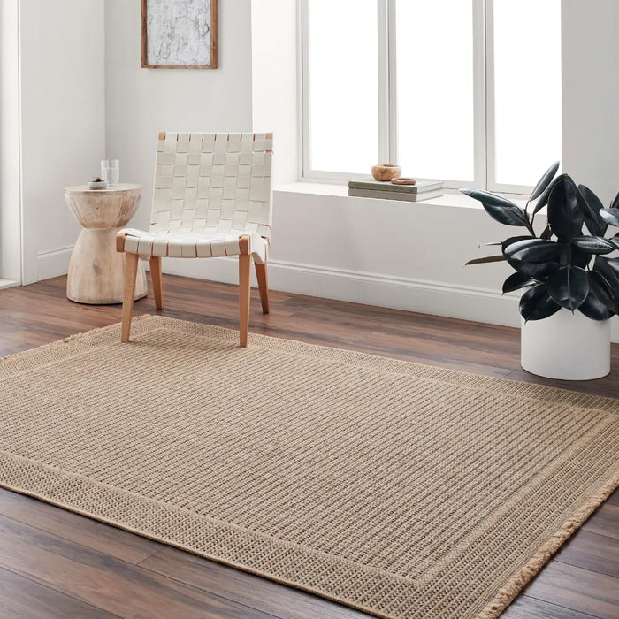 MINDY In- & Outdoor Cottage Jute-Look Beige Rug