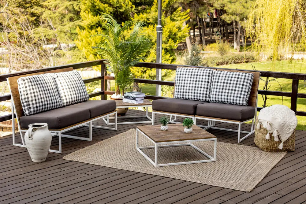 MINDY In- & Outdoor Cottage Jute-Look Beige Rug