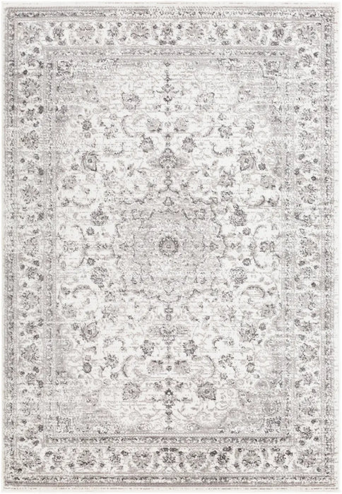 SANVI Vintage Traditional Oriental Boho Light Gray Rug
