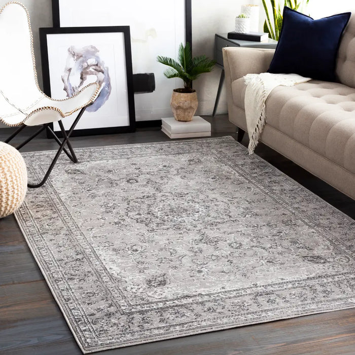 SANVI Vintage Traditional Oriental Boho Charcoal Rug