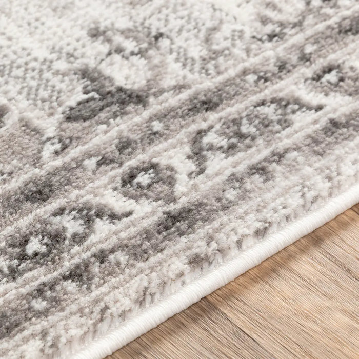 URMI Vintage Traditional Oriental Boho Light Grey Rug