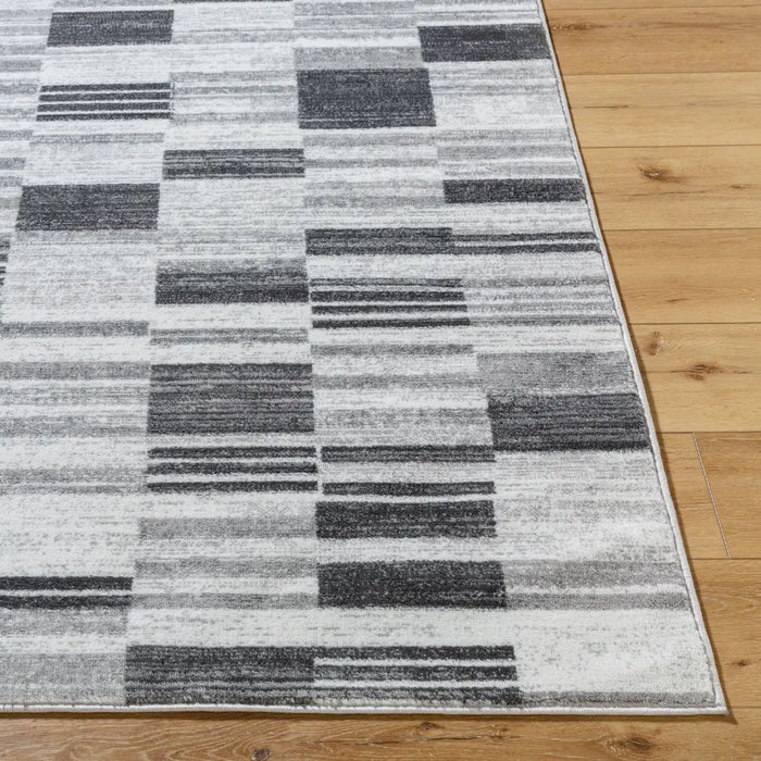 VANYA Scandi Modern Black Rug Grey Rug — RugsDirect Online