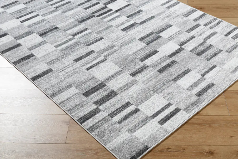 BHAUMI Scandi Modern Black Rug Grey Rug — RugsDirect Online