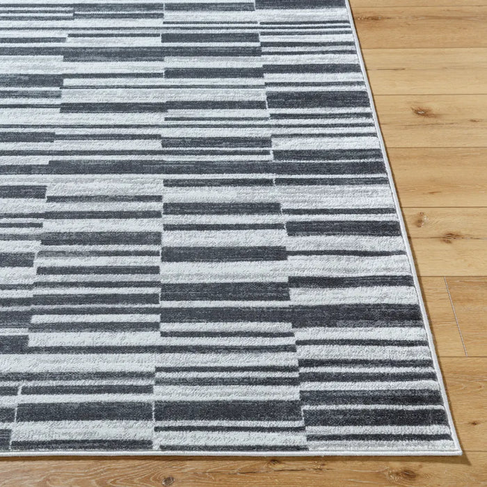 VARTIKA Scandi Modern Black Rug