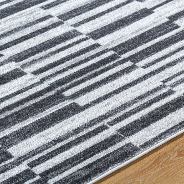 VARTIKA Scandi Modern Black Rug