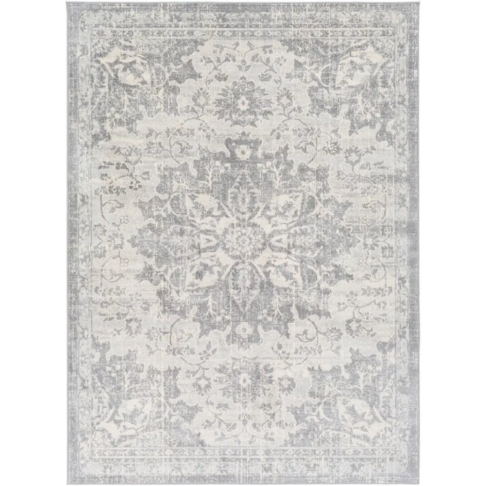 SAGE Vintage Traditional Oriental Boho Medium Grey Rug