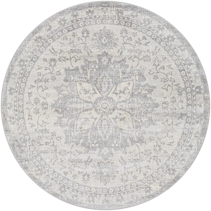 SAGE Vintage Traditional Oriental Boho Medium Grey Rug