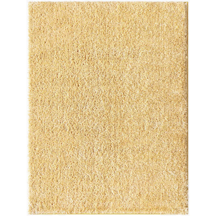Light Yellow Color Rug SOSO Shaggy Solid Color Plush Pile Yellow Rug Yellow Yellow Rug ...