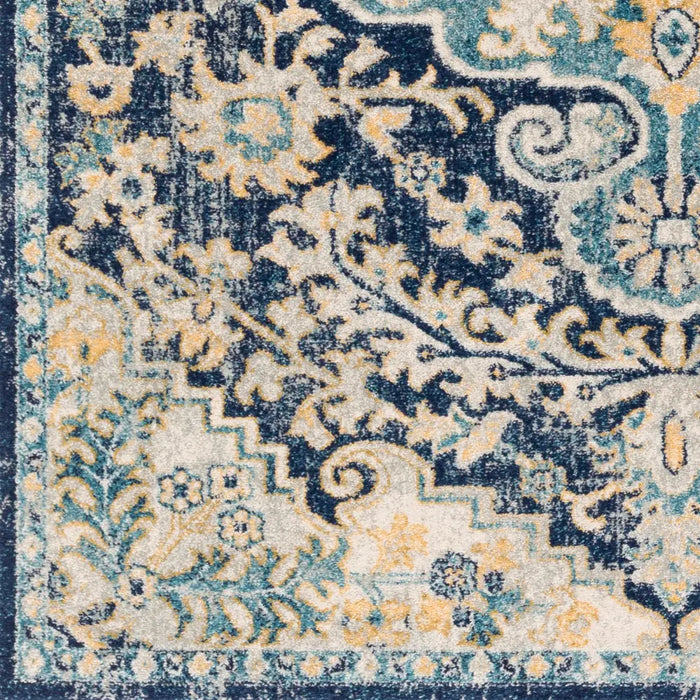 MAVERICK Vintage Traditional Oriental Boho Sky Blue Rug