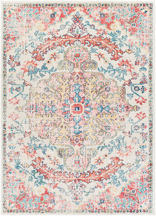 MAVERICK Vintage Traditional Oriental Boho Bright Red Rug