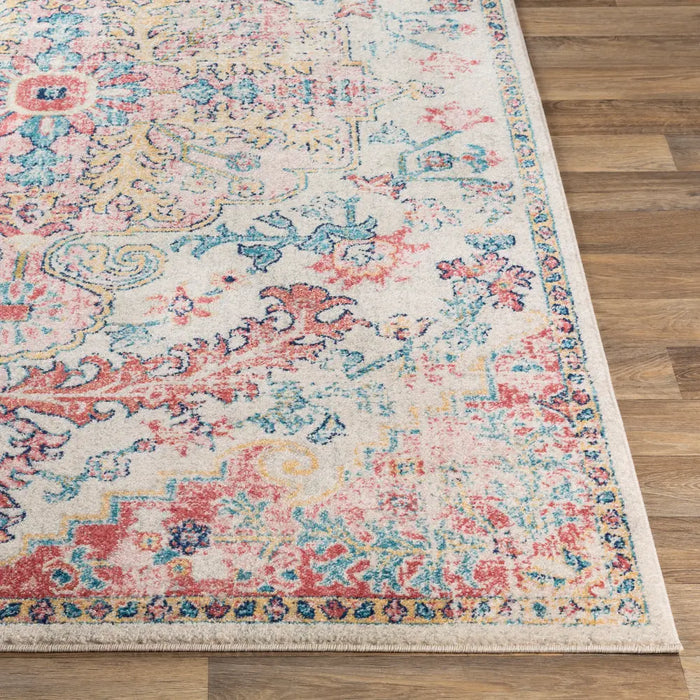 MAVERICK Vintage Traditional Oriental Boho Bright Red Rug