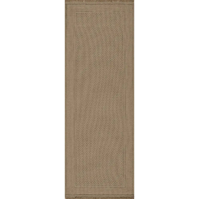 ESHA Cottage Tan/Beige Machine Washable Jute Rug