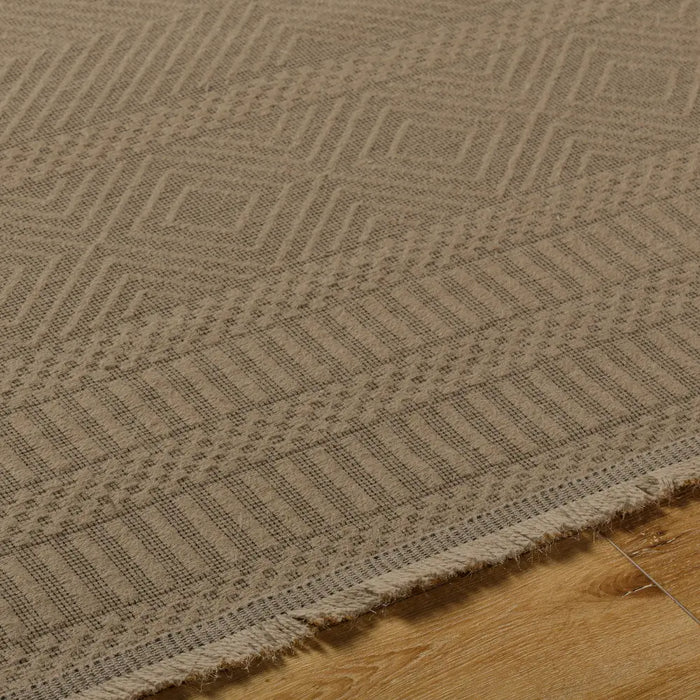 MYTHRI Cottage Tan Machine Washable Jute Rug