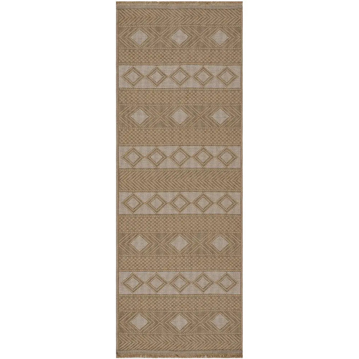 PARITA Cottage Tan/Cream Machine Washable Jute Rug