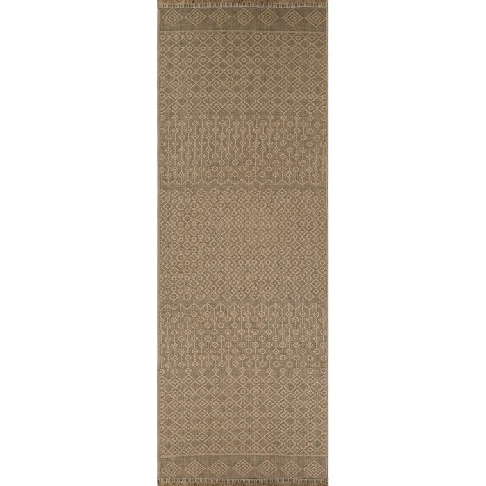 KASHVI Cottage Tan Machine Washable Jute Rug