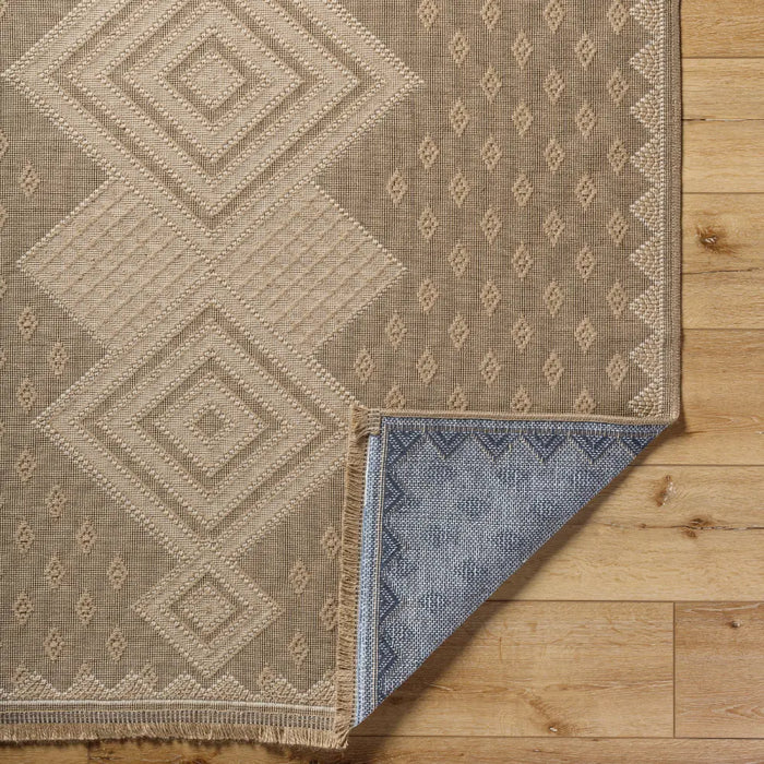 ORANOS Cottage Tan Machine Washable Jute Rug