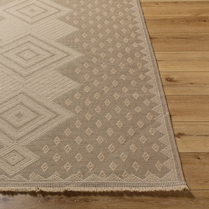 ORANOS Cottage Tan Machine Washable Jute Rug