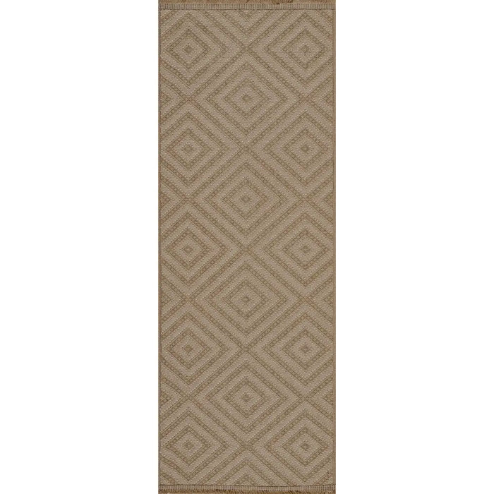CHARDY Cottage Tan/Light Beige Machine Washable Jute Rug