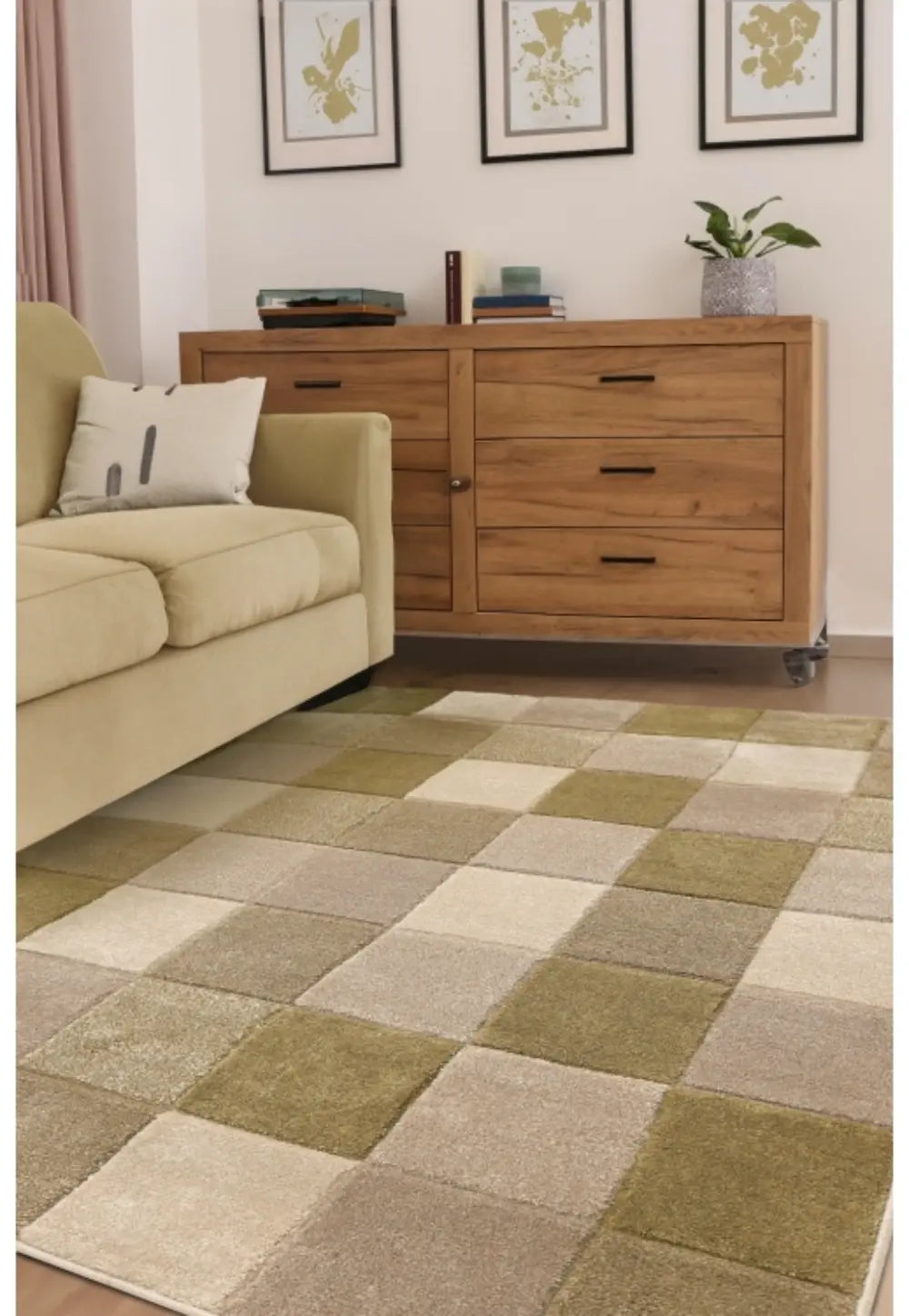 NEWPORT BLOCKS GREEN Green Rug — RugsDirect Online