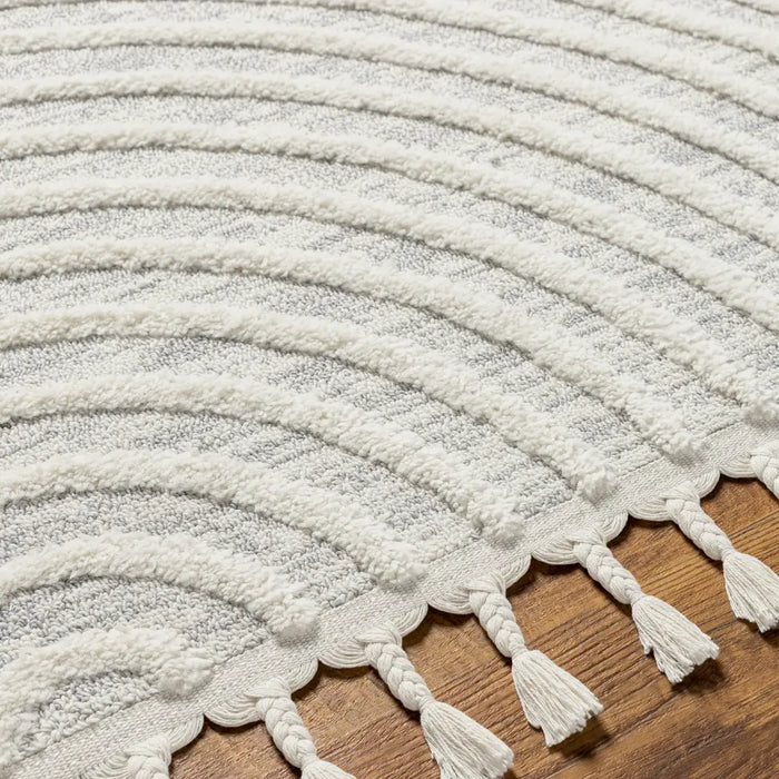 MATILDA Scandi Modern High Pile Ivory/Grey Rug