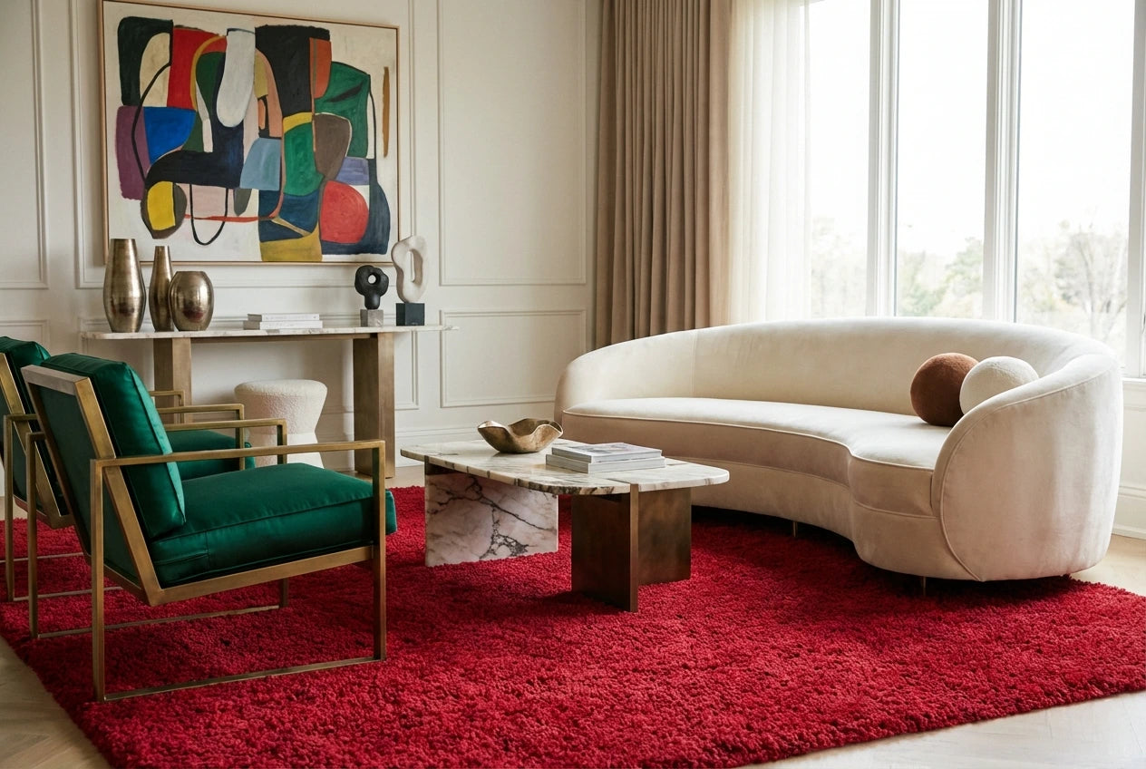 Red Shag Rugs